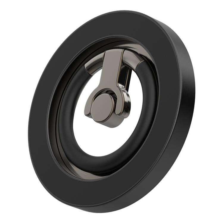 Multi-Functional 360 Degree Rotation Ring Buckle Magnetic Phone Holder with Silicone Ring Guard