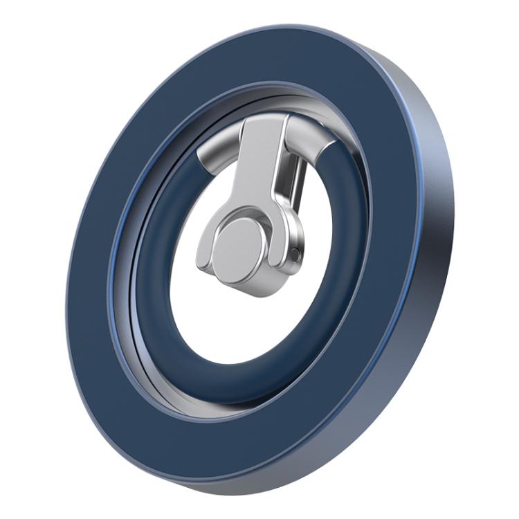 Multi-Functional 360 Degree Rotation Ring Buckle Magnetic Phone Holder with Silicone Ring Guard