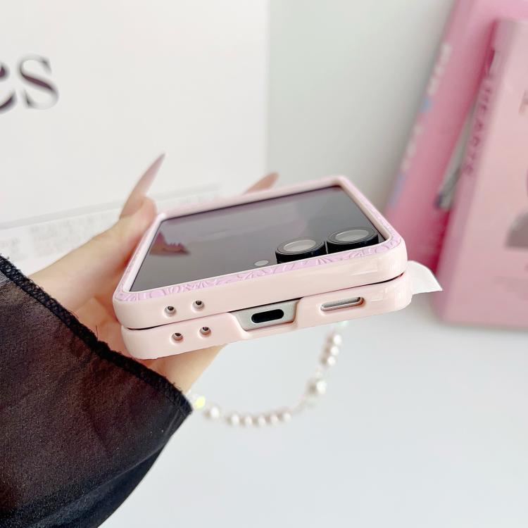 Lucky Cloud Pattern Side Buckle PC Phone Case with Butterfly Chain, For Samsung Galaxy Z Flip6 5G / Flip7 FE, For Samsung Galaxy Z Flip7 5G, For Samsung Galaxy Z Flip5 5G
