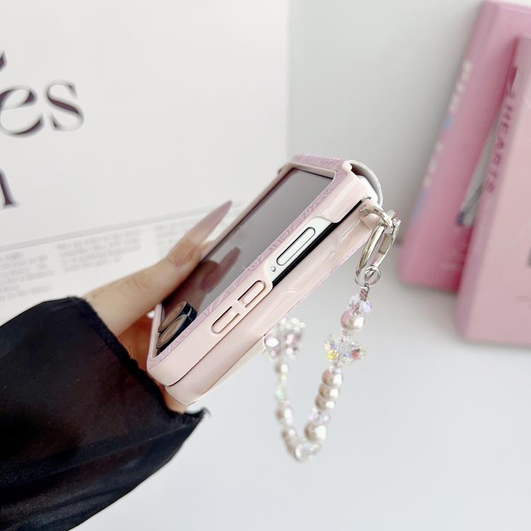 Lucky Cloud Pattern Side Buckle PC Phone Case with Butterfly Chain, For Samsung Galaxy Z Flip6 5G / Flip7 FE, For Samsung Galaxy Z Flip7 5G, For Samsung Galaxy Z Flip5 5G