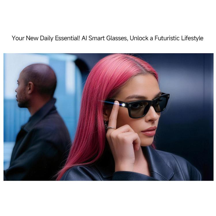 MT5 Ultra Smart AI Glasses with 8MP HD Camera, Video Recording WiFi Transmission Al Smart Voice Assistant, Sunglasses, Anti Blue Light Lens