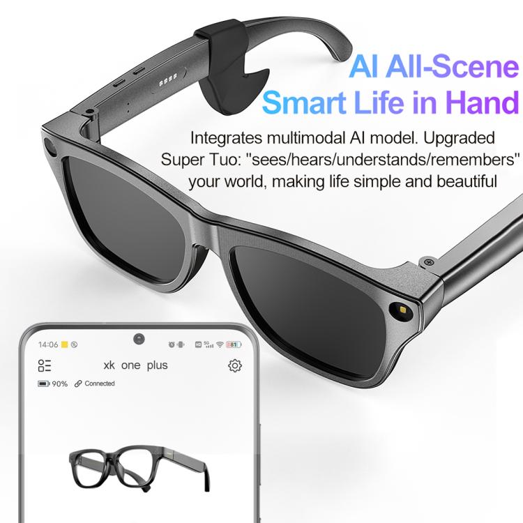 XK One Pro 1080P AI Shooting Smart Glasses, 1MP Camera