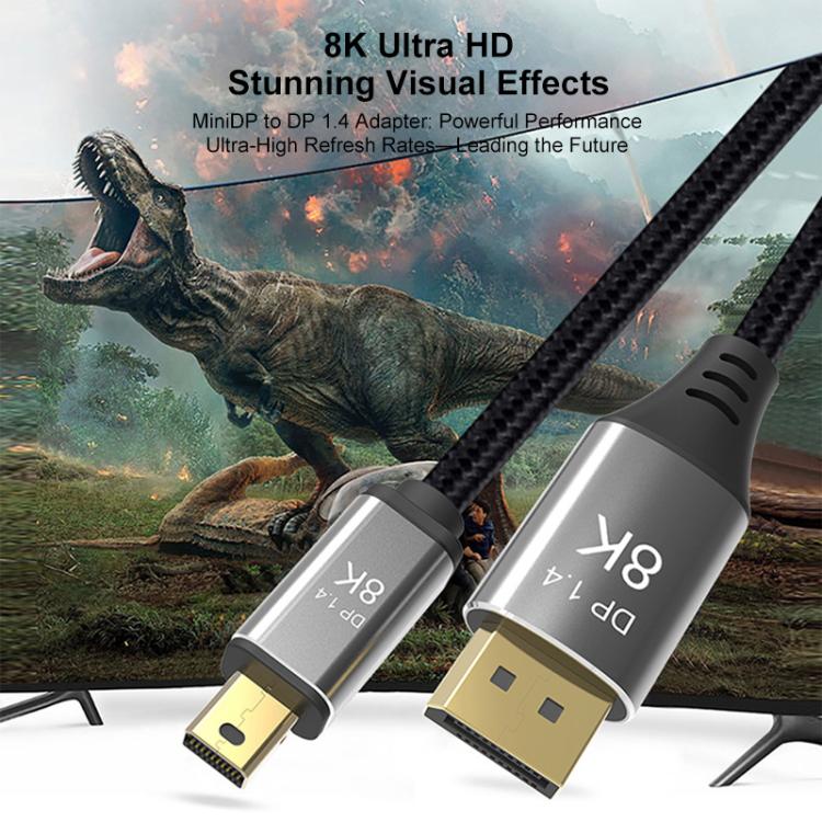 WG233 Mini DP to DP1.4 8K HD Video Adapter Cable, 8K-1m, 8K-2m