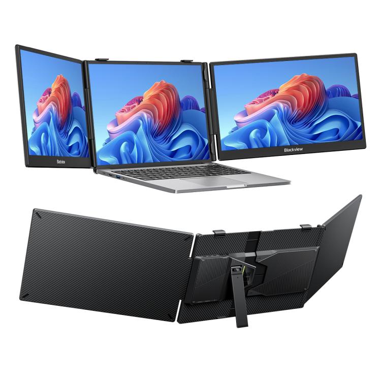 Blackview DCM5 14 inch Dual Monitor Portable Laptop Screen Extender with Speaker, DCM5