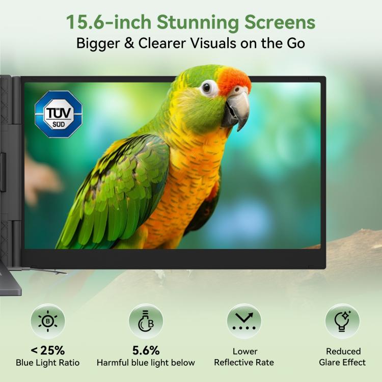 Blackview DCM8 Pro 15.3-inch Dual-Screen Portable Extension Monitor for 14-17.3 inch Laptops