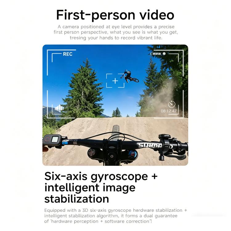 L805 Smart AI Cycling Glasses 8MP Stabilization Camera
