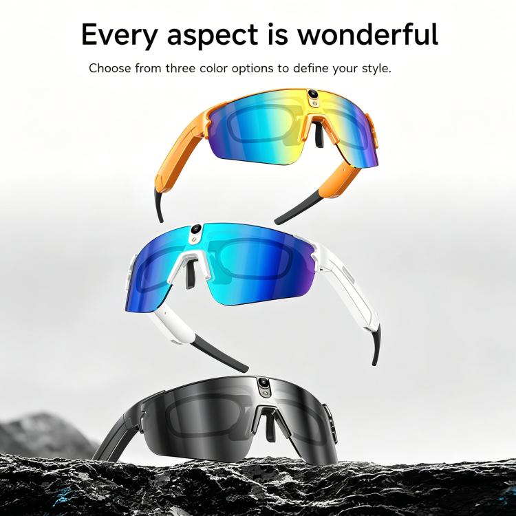 L805 Smart AI Cycling Glasses 8MP Stabilization Camera