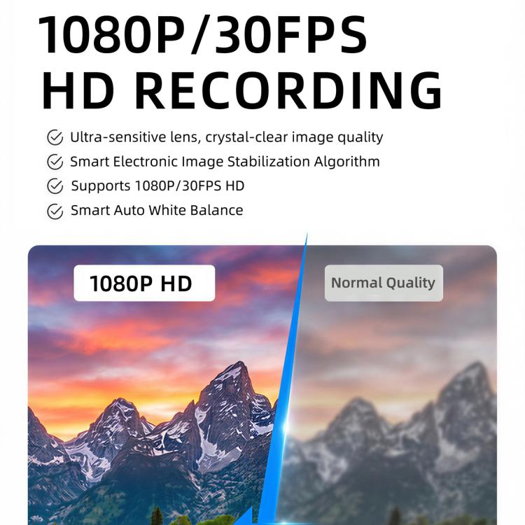 E06D 13MP 1080P 30FPS Dual-Mic Noise Cancellation AI Smart Glasses with Voice / Calling