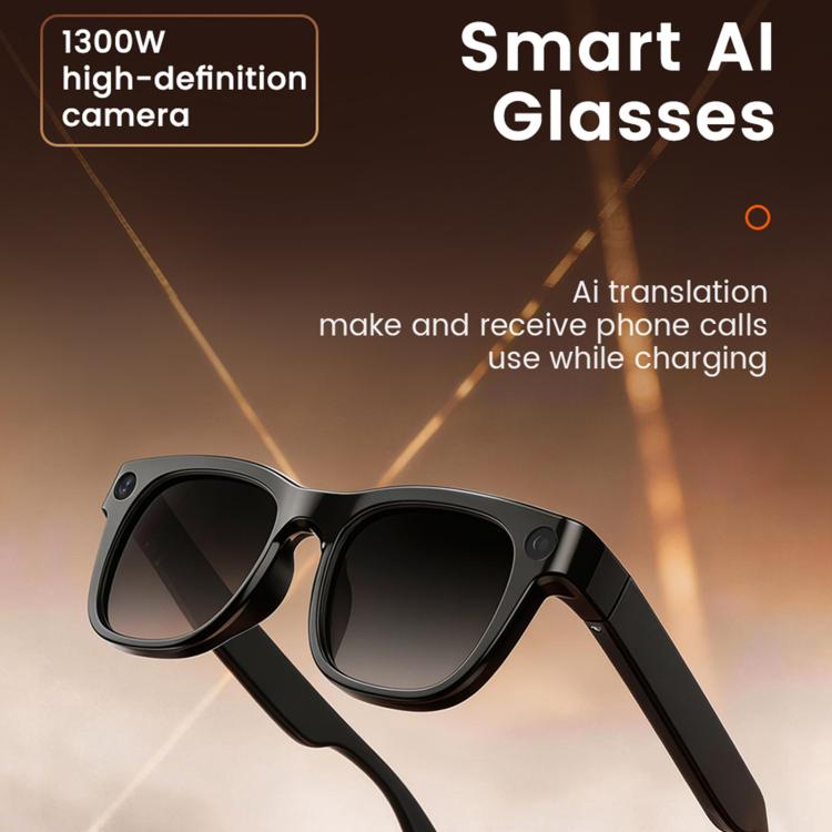 E06S 13MP 1080P Dual-Loudspeaker AI Smart Glasses Support Music / Calling