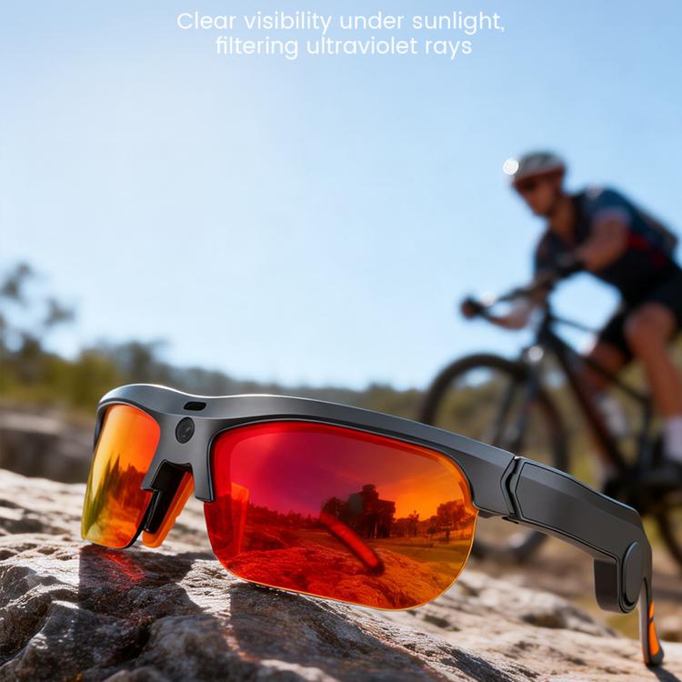 E08 13MP 1080P 30FPS  AI Cycling Smart Glasses with Voice / Calling