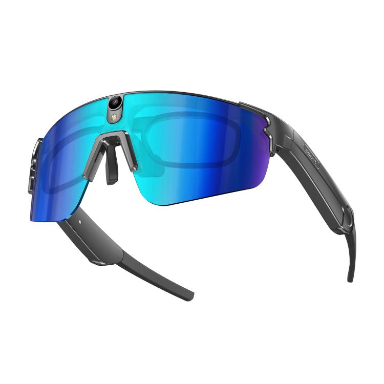 L085 8MP Dual-Mic Noise Cancellation AI Cycling Smart Glasses with Voice Assistant / Calling