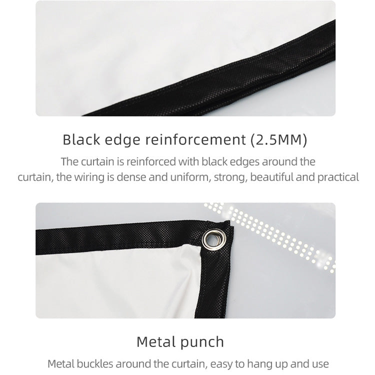 Simple Folding High Density Polyester Projector Film Curtain, 60 inch (4:3) Projection Area: 120x90cm, 72 inch (16:9) Projection Area: 159x90cm, 72 inch (4:3) Projection Area: 146x110cm, 84 inch (16:9) Projection Area: 186x105cm                        ...