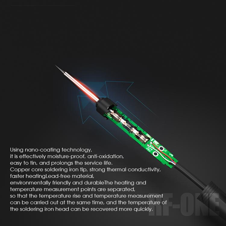 RF4 RF-ONE Intelligent Temperature Control Anti-static LED Digital Display Soldering Station, RF-ONE