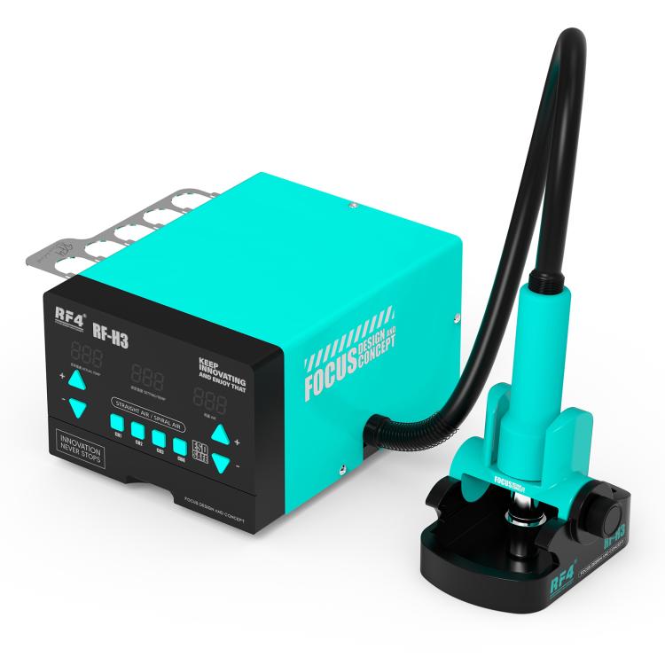 RF4 RF-H3 1200W 4 Memory Channels Hot Air Gun Digital Display Intelligent BGA Rework Station, RF-H3