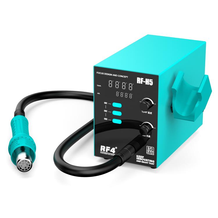 RF4 RF-H5 800W 3 Memory Channels Hot Air Gun Digital Display Intelligent BGA Rework Station, RF-H5