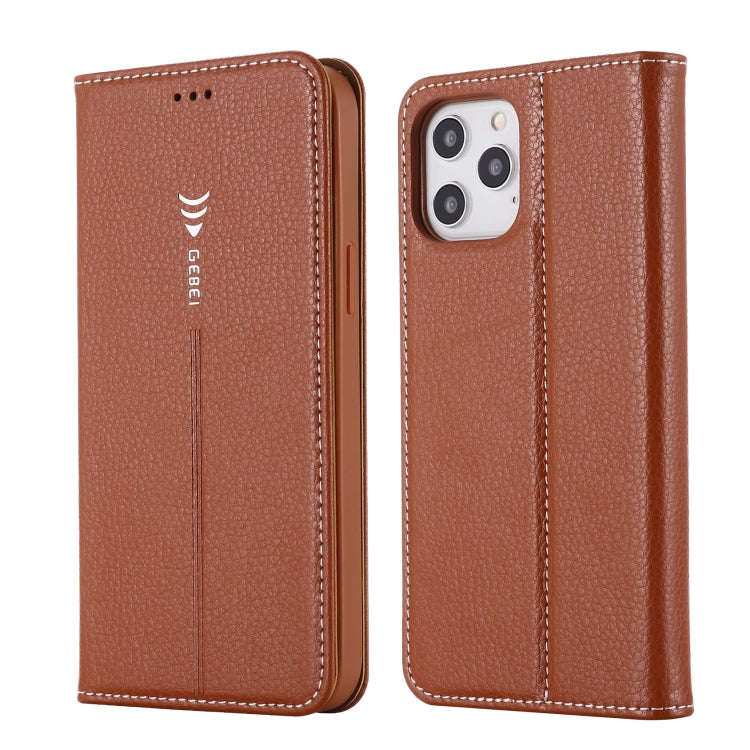 GEBEI PU+TPU Horizontal Flip Protective Case with Holder & Card Slots, For iPhone 12 / 12 Pro, For iPhone 12 Pro Max