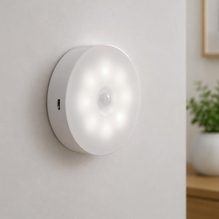 Intelligent Human Body Induction LED Night Light Bedside Lamp No Switch, No Switch