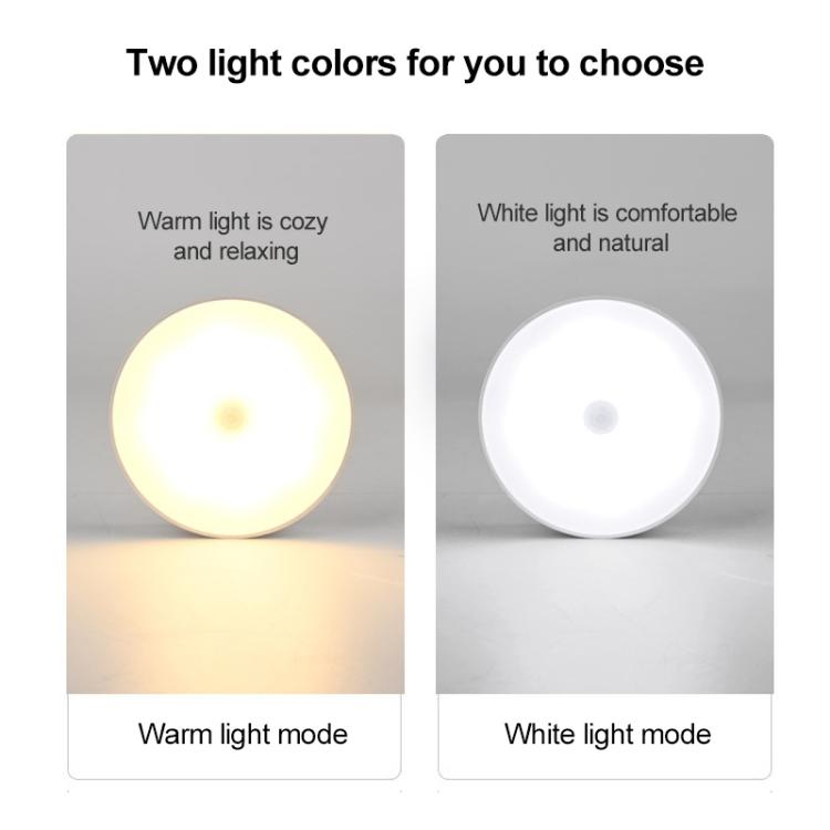 Intelligent Human Body Induction LED Night Light Bedside Lamp No Switch, No Switch