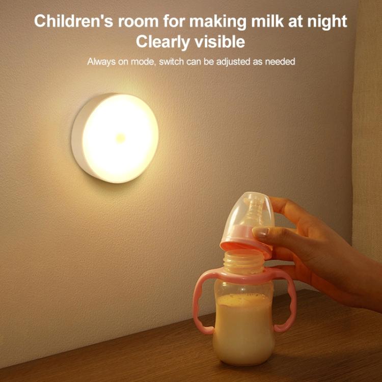 Intelligent Human Body Induction LED Night Light Bedside Lamp No Switch, No Switch