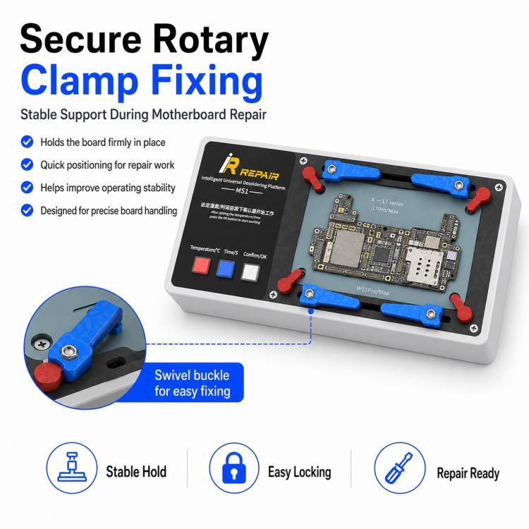 Mijing MS1 Intelligent Desoldering Platform for iPhone X-17 Pro Max, US Plug, EU Plug