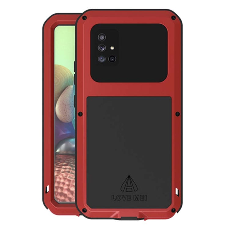 LOVE MEI Metal Shockproof Waterproof Dustproof Protective Case with Glass, For Samsung Galaxy A21 (US Version), For Samsung Galaxy A51 5G, For Samsung Galaxy A71 5G, For Samsung Galaxy S20 FE
