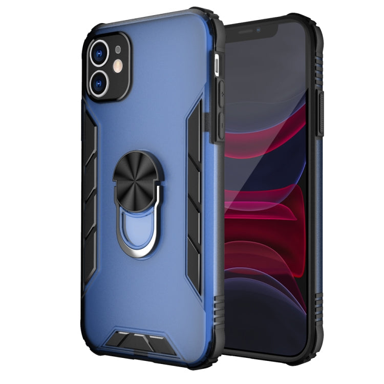 Magnetic Frosted PC + Matte TPU Shockproof Case with Ring Holder, For iPhone 11 Pro, For iPhone 11, For iPhone 11 Pro Max, For iPhone XS / X
