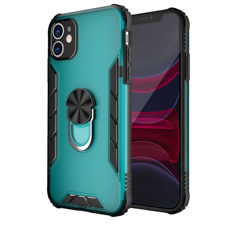 Magnetic Frosted PC + Matte TPU Shockproof Case with Ring Holder, For iPhone 11 Pro, For iPhone 11, For iPhone 11 Pro Max, For iPhone XS / X