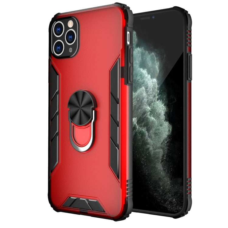 Magnetic Frosted PC + Matte TPU Shockproof Case with Ring Holder, For iPhone 11 Pro, For iPhone 11, For iPhone 11 Pro Max, For iPhone XS / X