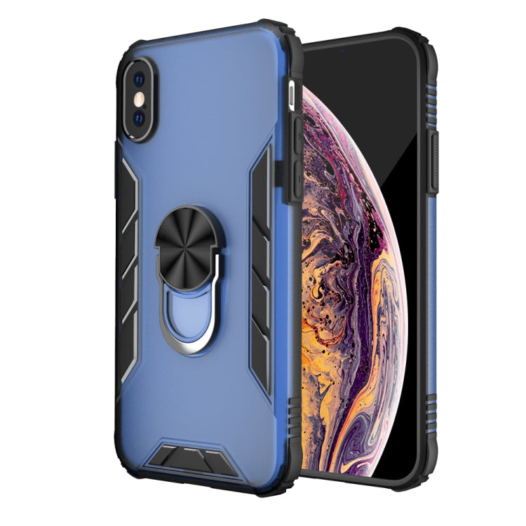Magnetic Frosted PC + Matte TPU Shockproof Case with Ring Holder, For iPhone 11 Pro, For iPhone 11, For iPhone 11 Pro Max, For iPhone XS / X
