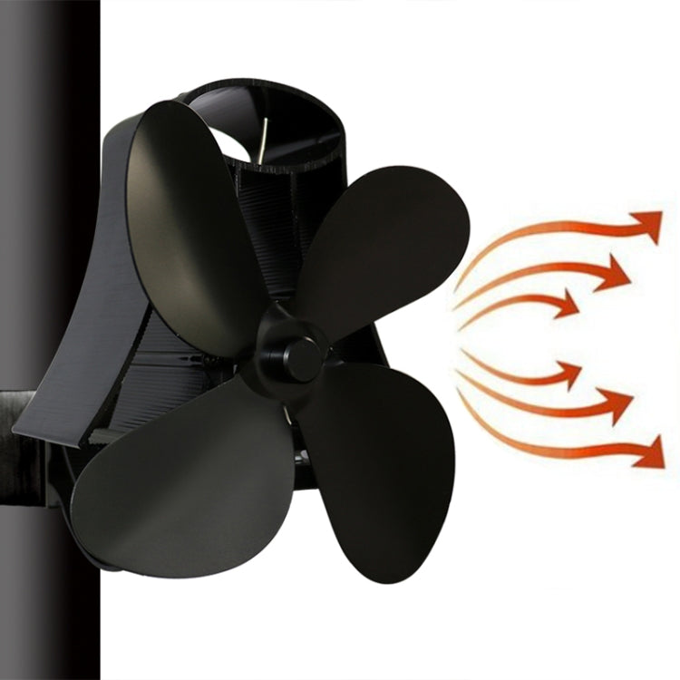 YL-105 4-Blade Aluminum Heat Powered Fireplace Stove Fan, YL-105 (Rose Red), YL-105 (Silver), YL-105(White), YL-105 (Black), YL-105 (Bronze), YL-105 (Grey), YL-105 (Gold)