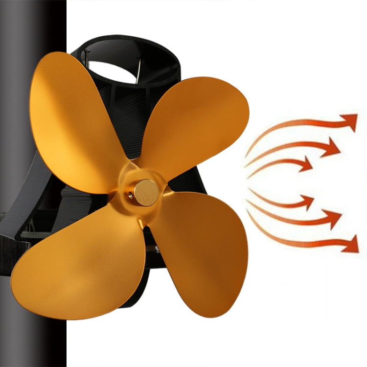 YL-105 4-Blade Aluminum Heat Powered Fireplace Stove Fan, YL-105 (Rose Red), YL-105 (Silver), YL-105(White), YL-105 (Black), YL-105 (Bronze), YL-105 (Grey), YL-105 (Gold)
