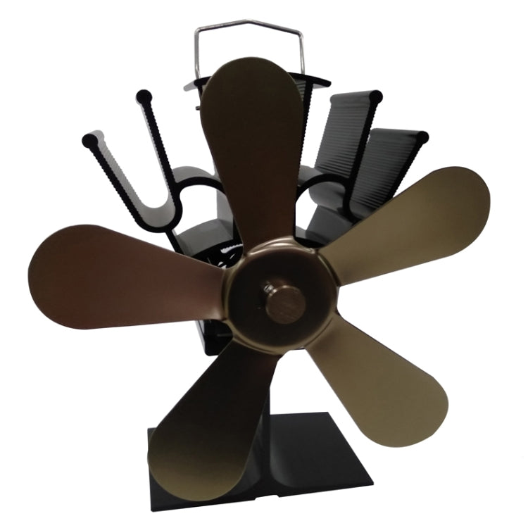 YL602 5-Blade High Temperature Metal Heat Powered Fireplace Stove Fan, YL602 (Rose Red), YL602 (Silver), YL602 (Black), YL602 (Bronze), YL602 (Grey), YL602 (Gold)