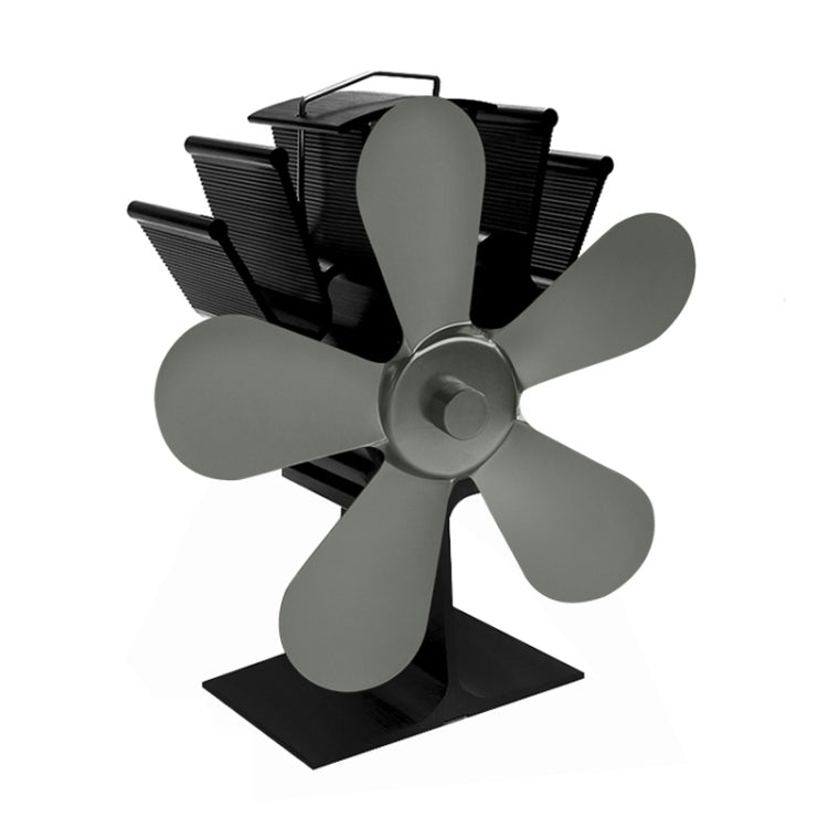 YL602 5-Blade High Temperature Metal Heat Powered Fireplace Stove Fan, YL602 (Rose Red), YL602 (Silver), YL602 (Black), YL602 (Bronze), YL602 (Grey), YL602 (Gold)