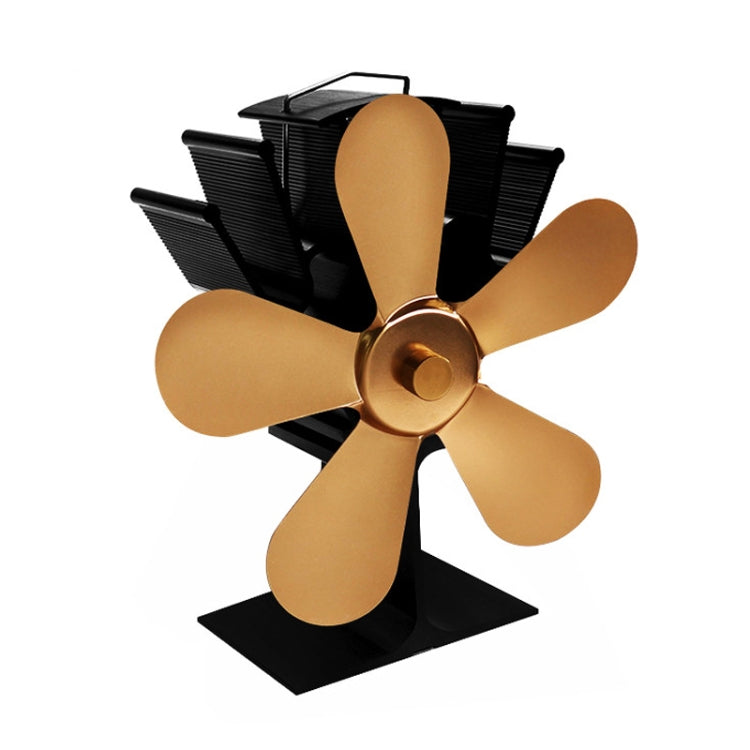 YL602 5-Blade High Temperature Metal Heat Powered Fireplace Stove Fan, YL602 (Rose Red), YL602 (Silver), YL602 (Black), YL602 (Bronze), YL602 (Grey), YL602 (Gold)