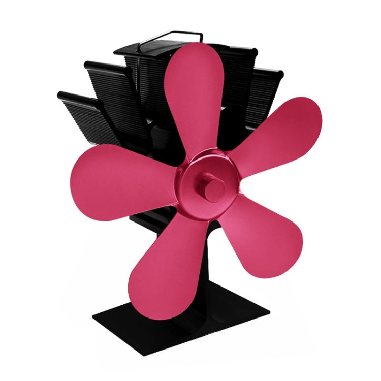 YL602 5-Blade High Temperature Metal Heat Powered Fireplace Stove Fan, YL602 (Rose Red), YL602 (Silver), YL602 (Black), YL602 (Bronze), YL602 (Grey), YL602 (Gold)