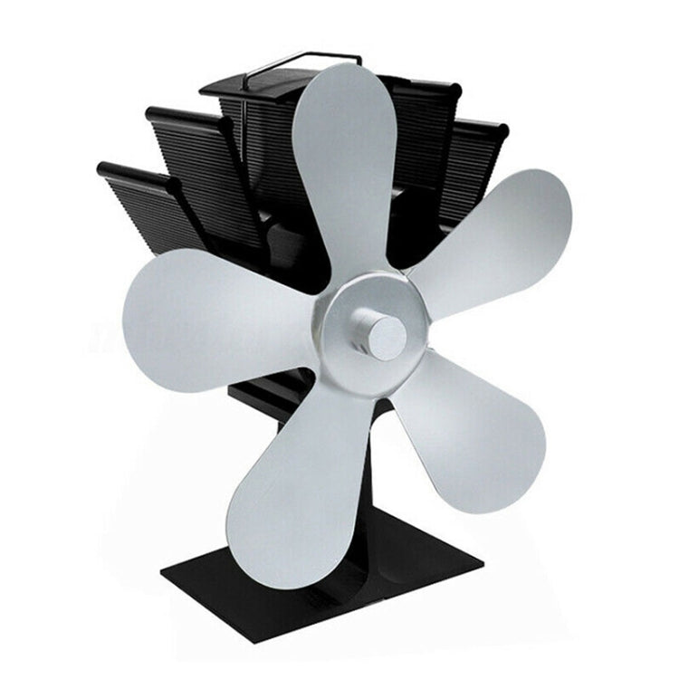 YL602 5-Blade High Temperature Metal Heat Powered Fireplace Stove Fan, YL602 (Rose Red), YL602 (Silver), YL602 (Black), YL602 (Bronze), YL602 (Grey), YL602 (Gold)