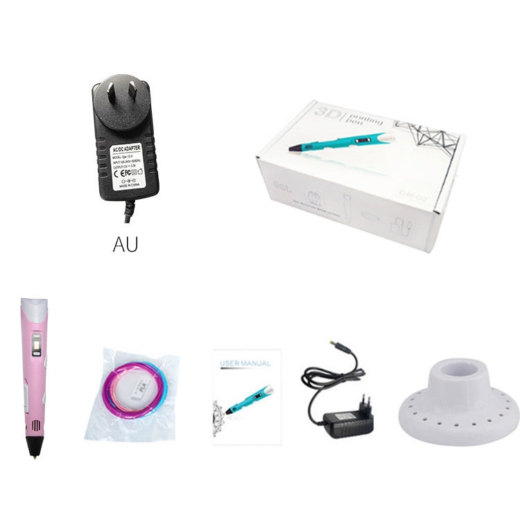 Hand-held 3D Printing Pen, AU Plug, AU Plug
