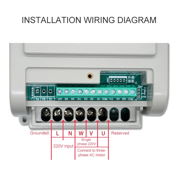 AT1-0450X 0.45KW 220V Single-phase Input Three-phase Output Inverter Motor Governor, AT1-0450X