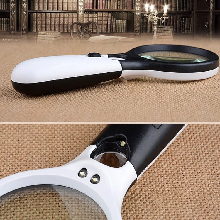 Mini Portable 3-45X Handheld (Black), 3 LED Black, 3 LED White