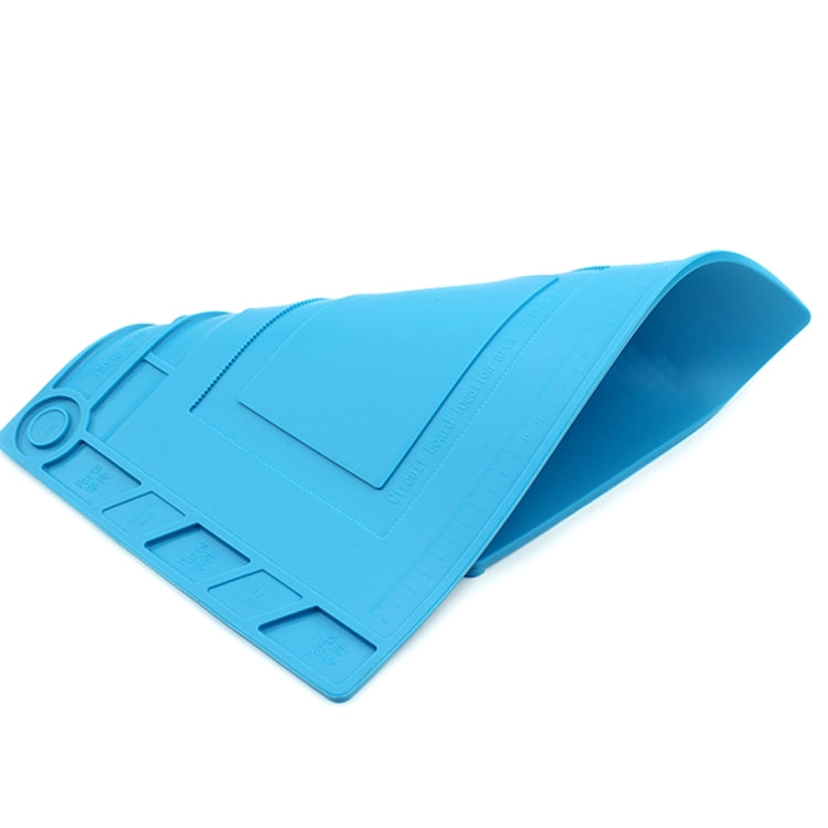 JIAFA S-150 Maintenance Platform Heat-resistant Repair Insulation Pad Silicone Mats with Screws Position, S-150
