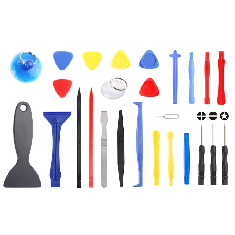 JF-8141 26 in 1 Metal + Plastic Crowbar Spudger Repairing Disassemble Tool Kit, JF-8141