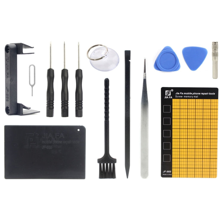 JF-8147 14 in 1 Metal + Plastic iPhone Dedicated Disassemble Repair Tool Kit, JF-8147
