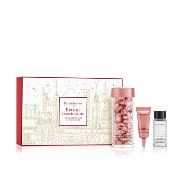 Elizabeth Arden Ceramide Gift Set 30 Capsules Retinol Ceramide Serum + 10ml Ceramide Micro Capsules Essence + 5ml Retinol Ceramide Eye Cream