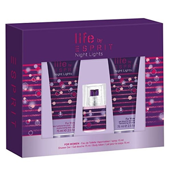 Esprit Night Light Gift Set 15ml EDT + 75ml Shower Gel + 75ml Body Lotion