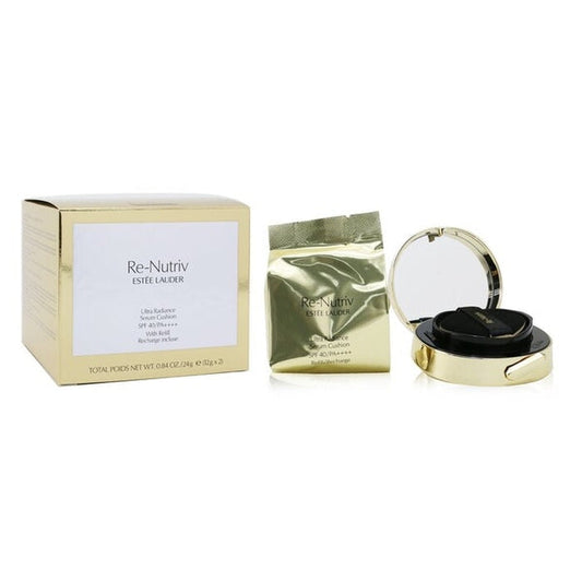 Estée Lauder Re-Nutriv Ultra Radiance Serum Cushion Foundation SPF40 2 x 14g - 1W0 Warm Porcelain