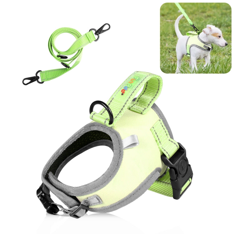 FunAdd Traction Rope Reflective Breathable Nylon Pet Vest Dog Harness, Size: S, Size: S