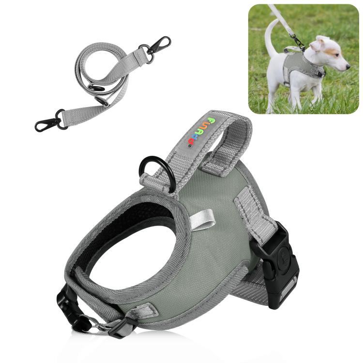 FunAdd Traction Rope Reflective Breathable Nylon Pet Vest Dog Harness, Size: S, Size: S