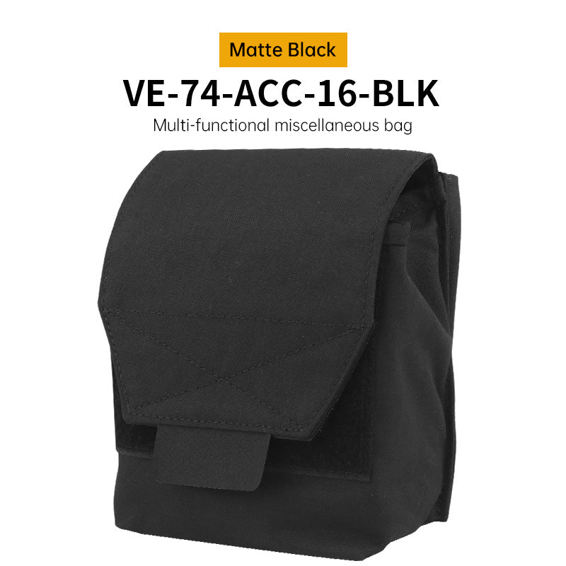 Tactical Laser Cut MOLLE Admin Pouch, Multi-Use Utility Bag for 5.56 & 9mm Mag Storage, First Aid & EDC Organizer