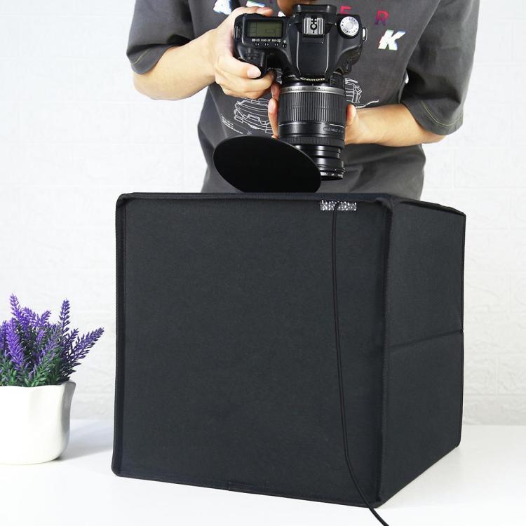 30cm Folding 3 Modes Dual Color Ring Light Photo Lighting Studio Shooting Tent Box Kit with 6 Colors PVC Backdrops, Unfold Size: 31cm x 31cm x 31cm