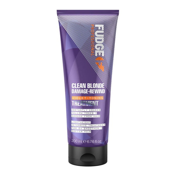 Fudge Clean Blonde Damage Rewind Violet Toning Treatment 200ml